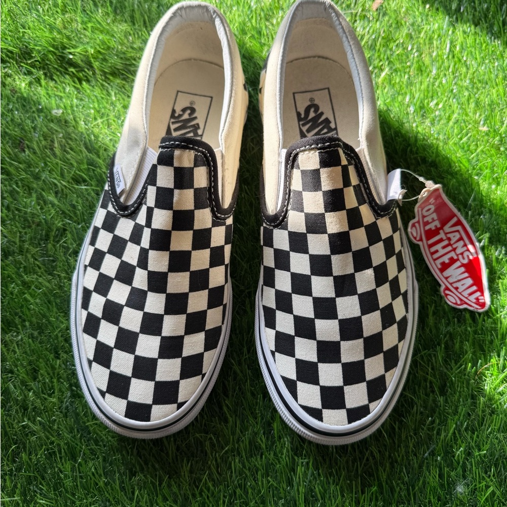 Vans Kids Checkered Slip-On Sneakers